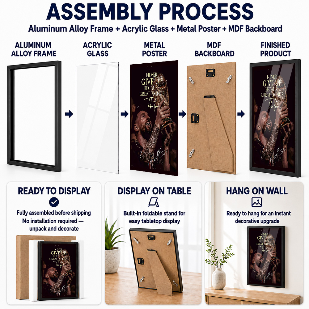 Lionel Messi Sieg-Bild im Rahm – Metal Photo Panel Bewertung und Preis
