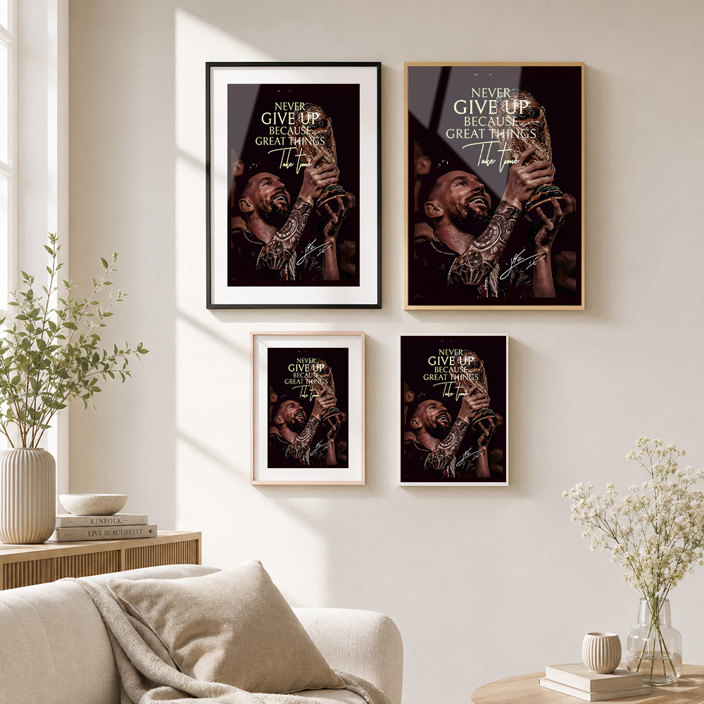 Lionel Messi Sieg-Bild im Rahm – Metal Photo Panel Bewertung und Preis