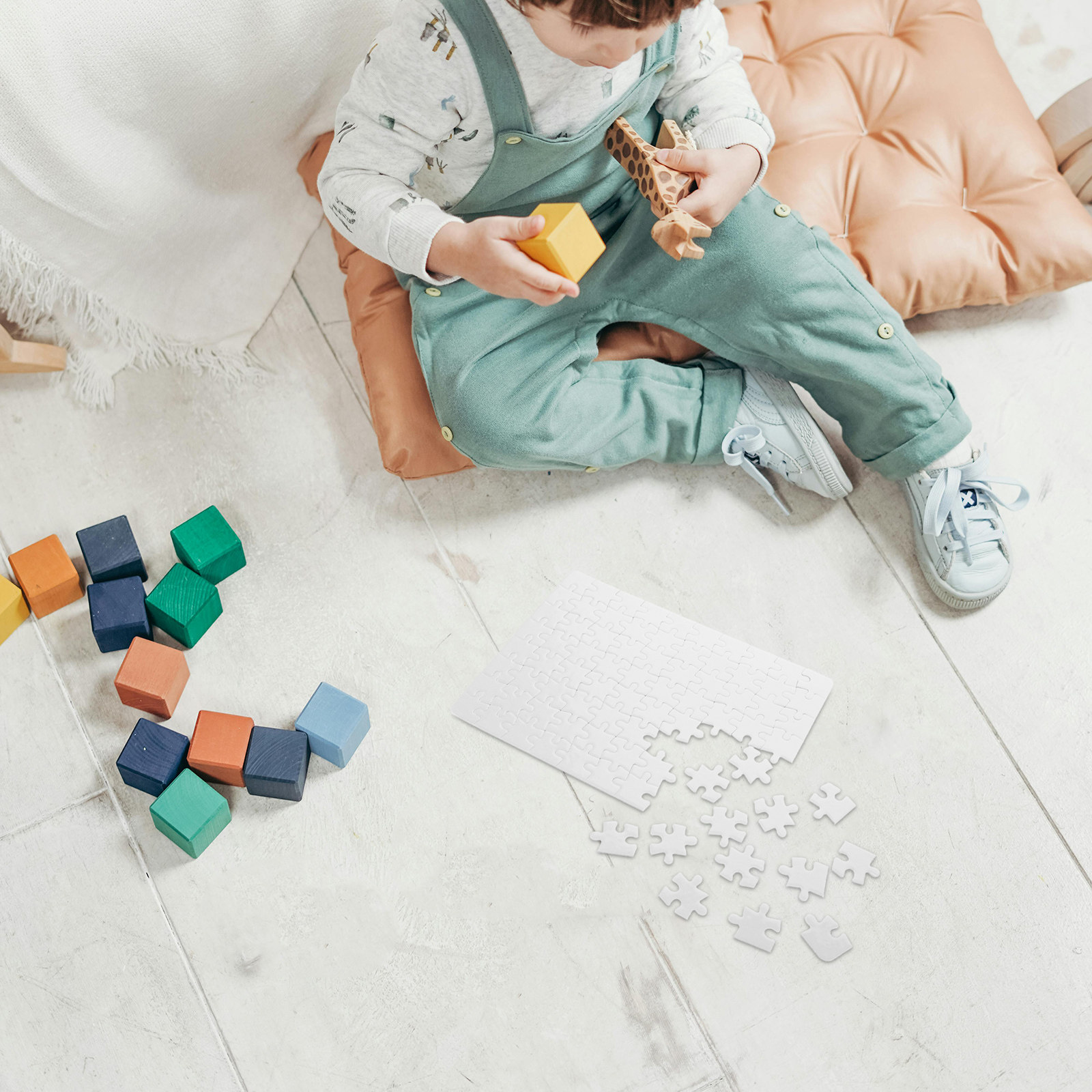 4 Blatt leere Puzzleteile für  – Puzzle Blank White Bewertung und Preis